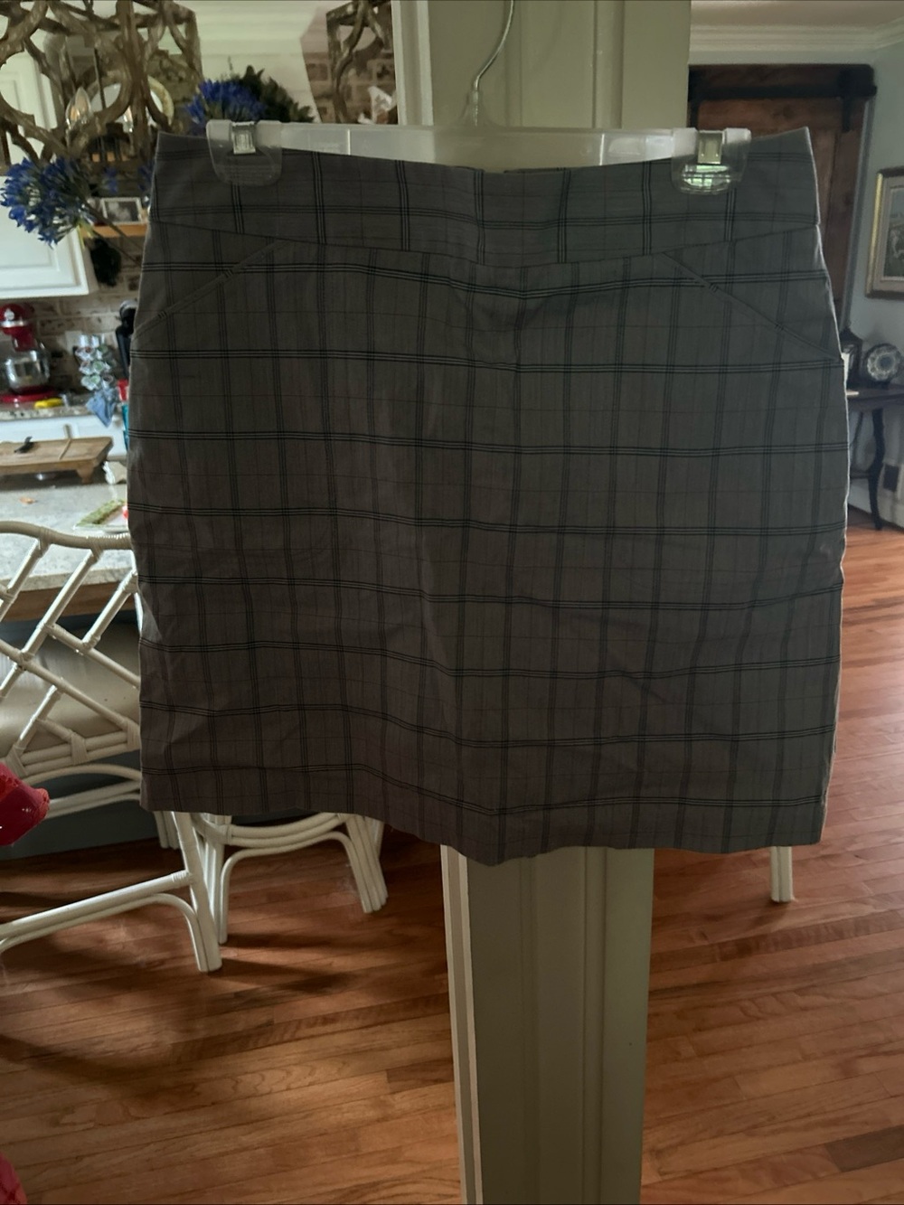 Peter Millar Gray Plaid Mini Skirt